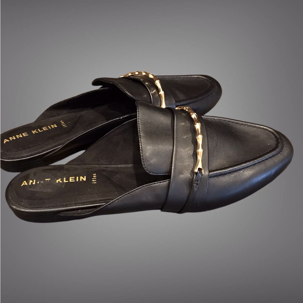 Anne Klein Womens Briar Black Slip On‎ Dressy Mules sz 8.5 - Picture 4 of 5